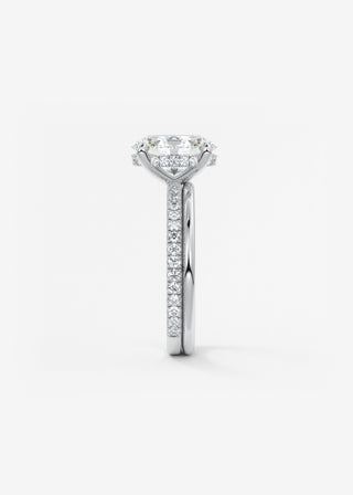 Oval Solitaire With Raised Basket Gallery Lab Grown Diamond Engagement Ring