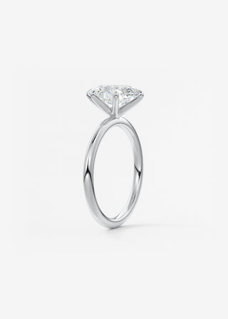 Oval Solitaire With Raised Basket Gallery Lab Grown Diamond Engagement Ring