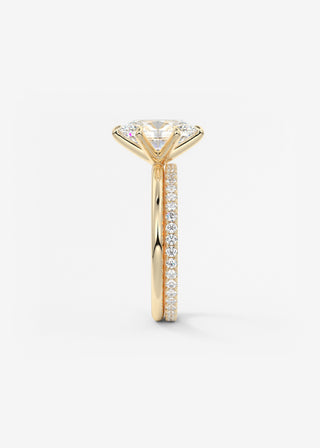 Oval Solitaire With Raised Basket Gallery Lab Grown Diamond Engagement Ring