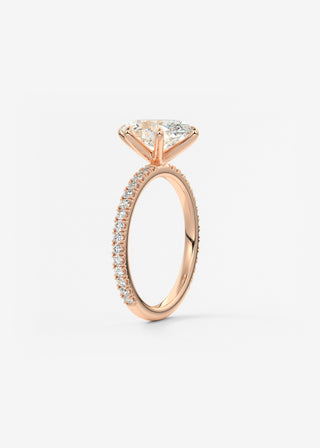 Oval Solitaire With Raised Basket Gallery Lab Grown Diamond Engagement Ring