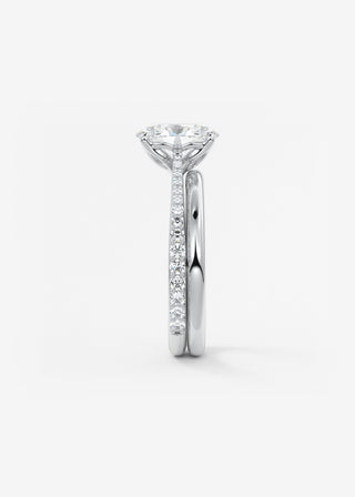 Oval Solitaire With Raised Basket Gallery Lab Grown Diamond Engagement Ring