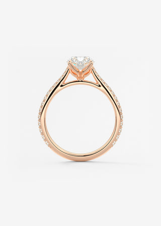 Oval Solitaire With Raised Basket Gallery Lab Grown Diamond Engagement Ring