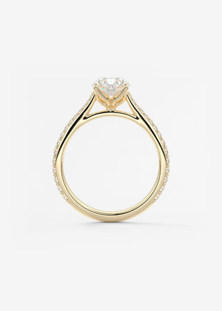 Oval Solitaire With Raised Basket Gallery Lab Grown Diamond Engagement Ring
