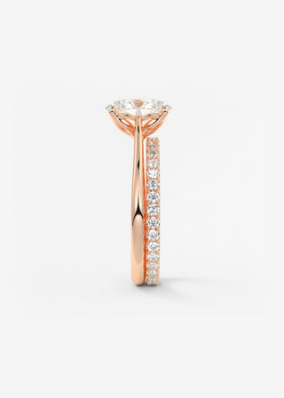 Oval Solitaire With Raised Basket Gallery Lab Grown Diamond Engagement Ring