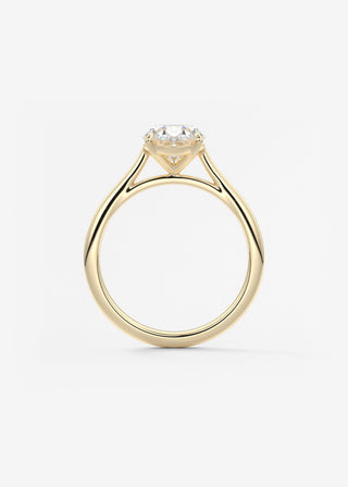 Oval Solitaire With Raised Basket Gallery Lab Grown Diamond Engagement Ring