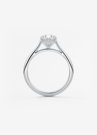 Oval Solitaire With Raised Basket Gallery Lab Grown Diamond Engagement Ring