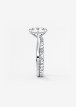Oval Solitaire With Raised Basket Gallery Lab Grown Diamond Engagement Ring