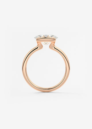 Oval Solitaire With Raised Basket Gallery Lab Grown Diamond Engagement Ring