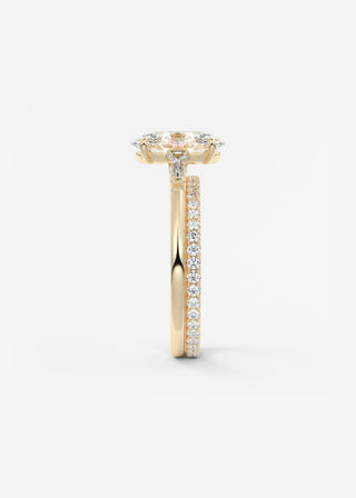 Oval Solitaire With Raised Basket Gallery Lab Grown Diamond Engagement Ring