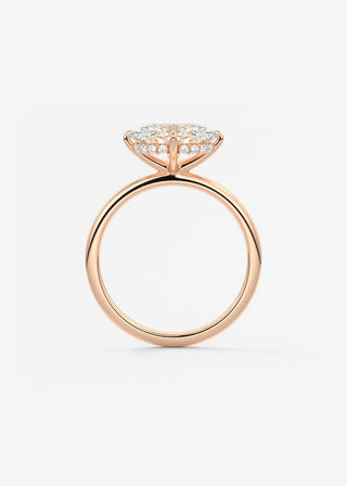 Oval Solitaire With Raised Basket Gallery Lab Grown Diamond Engagement Ring