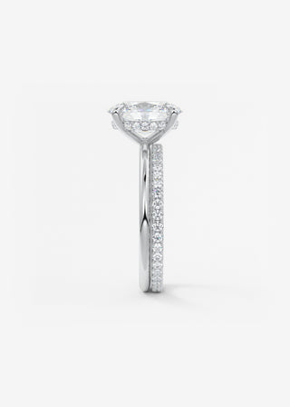Oval Solitaire With Raised Basket Gallery Lab Grown Diamond Engagement Ring