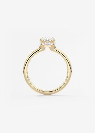 Oval Solitaire With Raised Basket Gallery Lab Grown Diamond Engagement Ring
