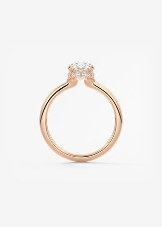 Oval Solitaire With Raised Basket Gallery Lab Grown Diamond Engagement Ring
