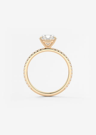 Oval Solitaire With Raised Basket Gallery Lab Grown Diamond Engagement Ring
