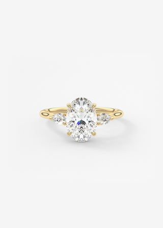 Oval Solitaire With Raised Basket Gallery Lab Grown Diamond Engagement Ring