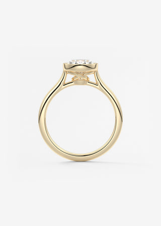 Oval Solitaire With Raised Basket Gallery Lab Grown Diamond Engagement Ring