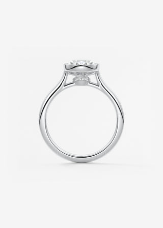 Oval Solitaire With Raised Basket Gallery Lab Grown Diamond Engagement Ring