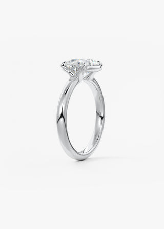 Oval Solitaire With Raised Basket Gallery Lab Grown Diamond Engagement Ring