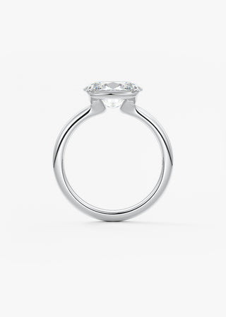 Oval Solitaire With Raised Basket Gallery Lab Grown Diamond Engagement Ring