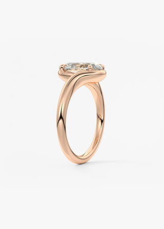 Oval Solitaire With Raised Basket Gallery Lab Grown Diamond Engagement Ring
