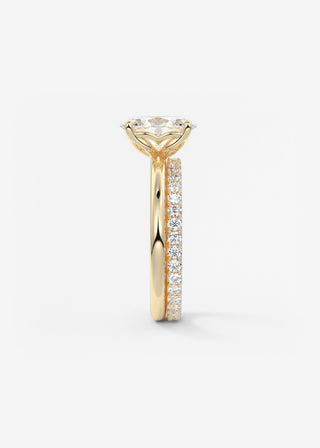 Oval Solitaire With Raised Basket Gallery Lab Grown Diamond Engagement Ring