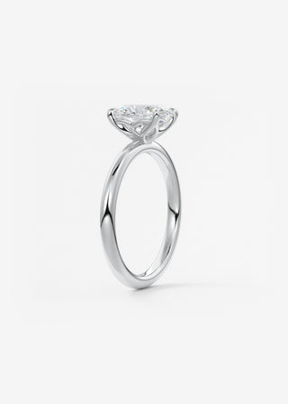 Oval Solitaire With Raised Basket Gallery Lab Grown Diamond Engagement Ring