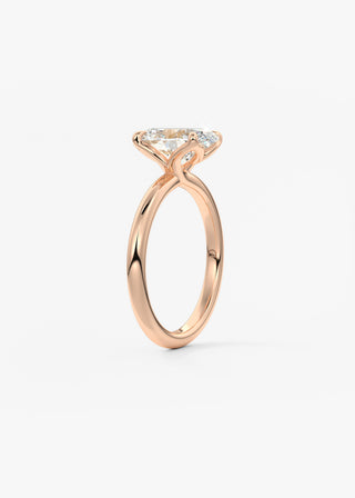 Oval Solitaire With Raised Basket Gallery Lab Grown Diamond Engagement Ring