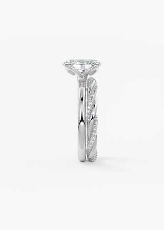 Oval Solitaire With Raised Basket Gallery Lab Grown Diamond Engagement Ring