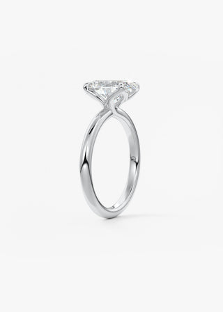 Oval Solitaire With Raised Basket Gallery Lab Grown Diamond Engagement Ring
