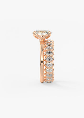 Oval Solitaire With Raised Basket Gallery Lab Grown Diamond Engagement Ring