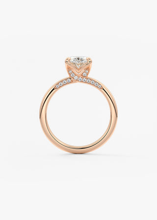Oval Solitaire With Raised Basket Gallery Lab Grown Diamond Engagement Ring