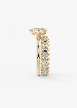 Oval Solitaire With Raised Basket Gallery Lab Grown Diamond Engagement Ring