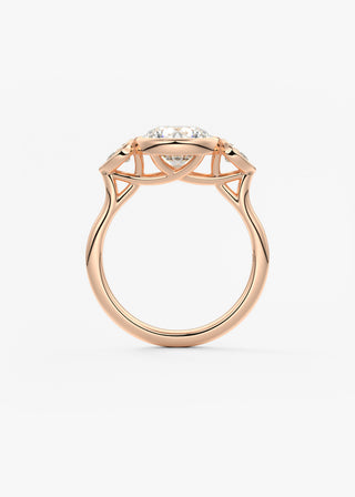Oval Solitaire With Raised Basket Gallery Lab Grown Diamond Engagement Ring
