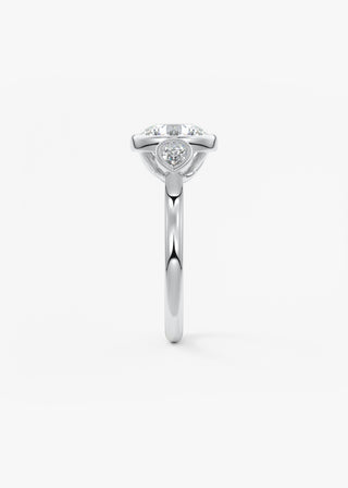 Oval Solitaire With Raised Basket Gallery Lab Grown Diamond Engagement Ring