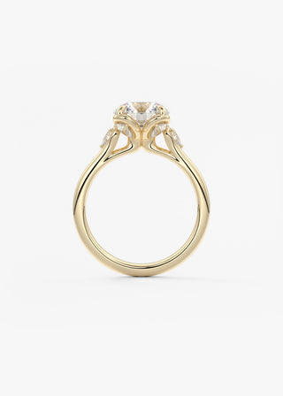 Oval Solitaire With Raised Basket Gallery Lab Grown Diamond Engagement Ring