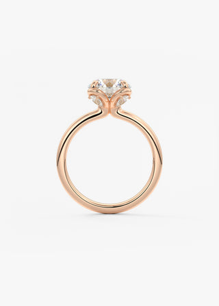 Oval Solitaire With Raised Basket Gallery Lab Grown Diamond Engagement Ring
