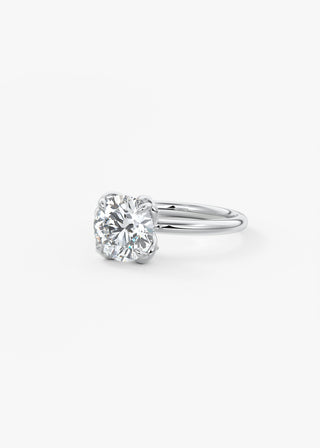 Oval Solitaire With Raised Basket Gallery Lab Grown Diamond Engagement Ring