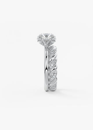 Oval Solitaire With Raised Basket Gallery Lab Grown Diamond Engagement Ring