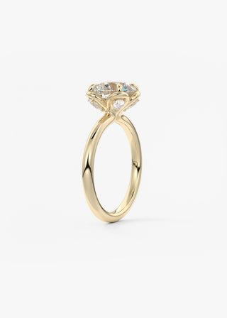 Oval Solitaire With Raised Basket Gallery Lab Grown Diamond Engagement Ring