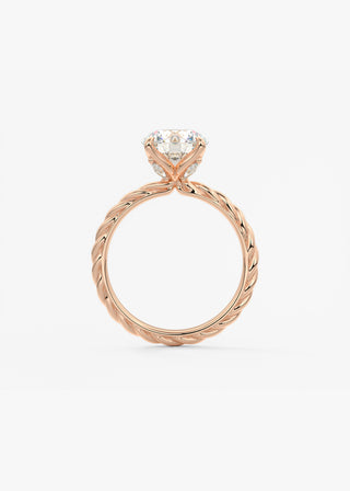 Oval Solitaire With Raised Basket Gallery Lab Grown Diamond Engagement Ring