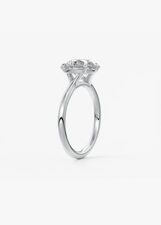 Oval Solitaire With Raised Basket Gallery Lab Grown Diamond Engagement Ring