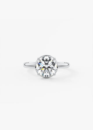 Oval Solitaire With Raised Basket Gallery Lab Grown Diamond Engagement Ring