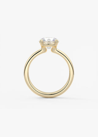 Oval Solitaire With Raised Basket Gallery Lab Grown Diamond Engagement Ring