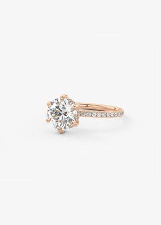 Oval Solitaire With Raised Basket Gallery Lab Grown Diamond Engagement Ring