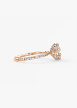 Oval Solitaire With Raised Basket Gallery Lab Grown Diamond Engagement Ring