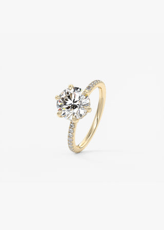 Oval Solitaire With Raised Basket Gallery Lab Grown Diamond Engagement Ring
