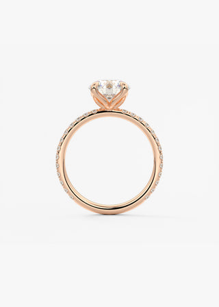 Oval Solitaire With Raised Basket Gallery Lab Grown Diamond Engagement Ring