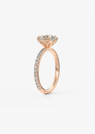 Oval Solitaire With Raised Basket Gallery Lab Grown Diamond Engagement Ring
