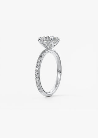 Oval Solitaire With Raised Basket Gallery Lab Grown Diamond Engagement Ring