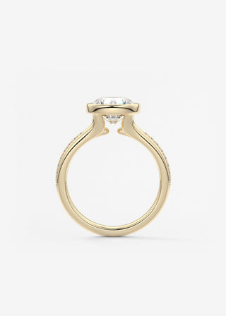 Oval Solitaire With Raised Basket Gallery Lab Grown Diamond Engagement Ring